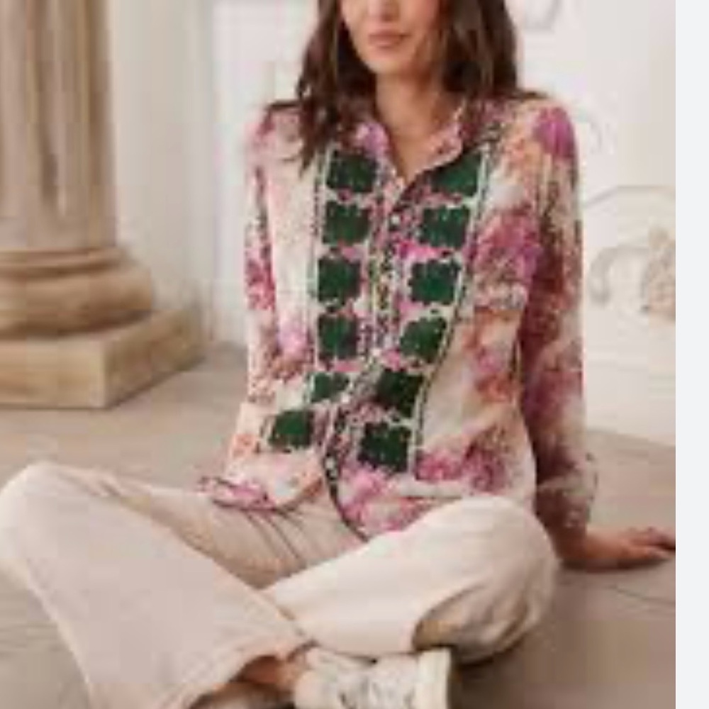 NWT The Nu Vintage Blouse Medium - Picture 2 of 7